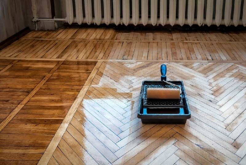 Various finishes and colors available for parquet flooring